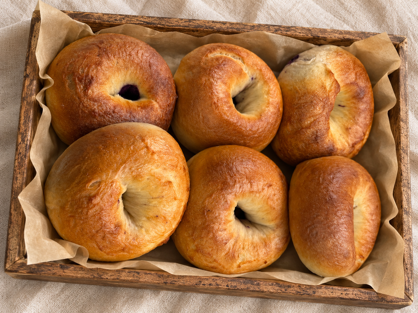 Our homemade bagels